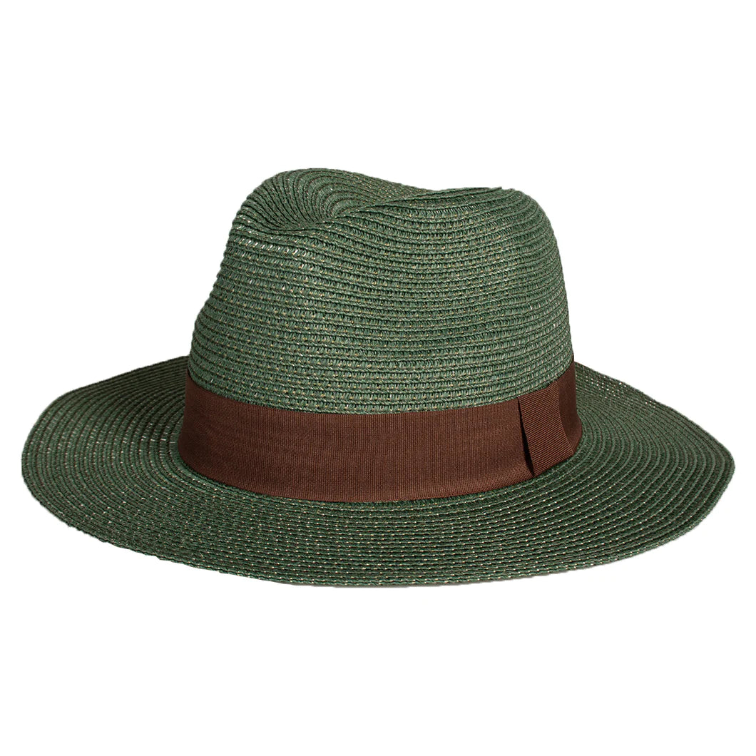 Panama Hat-Teal Green 57cm