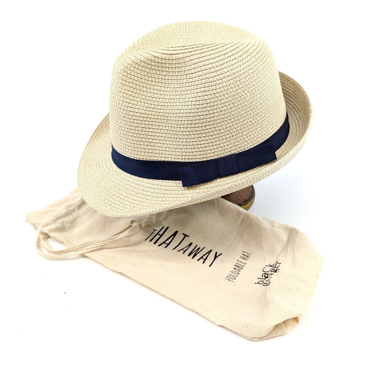 Trilby Foldable Hat with Blue Band