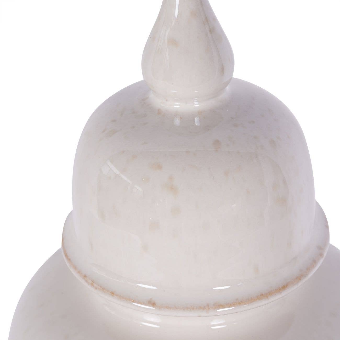 Ginger Jar Reactive Glaze Ceramic Cream