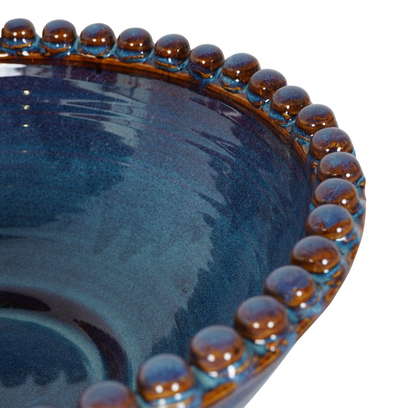 Reactive Glaze Ceramic Bowl Blue