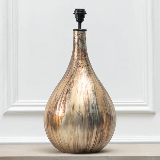 Allegra Bronze finish glass lamp base