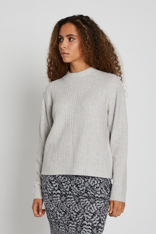 Azala Haliata Knit - Light grey melange