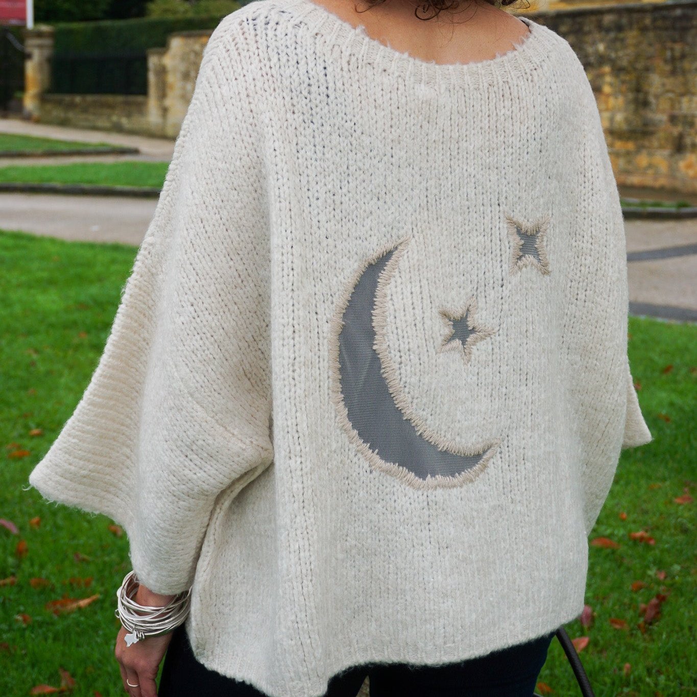 Moon & Stars Jumper - Cozy Cream Knit