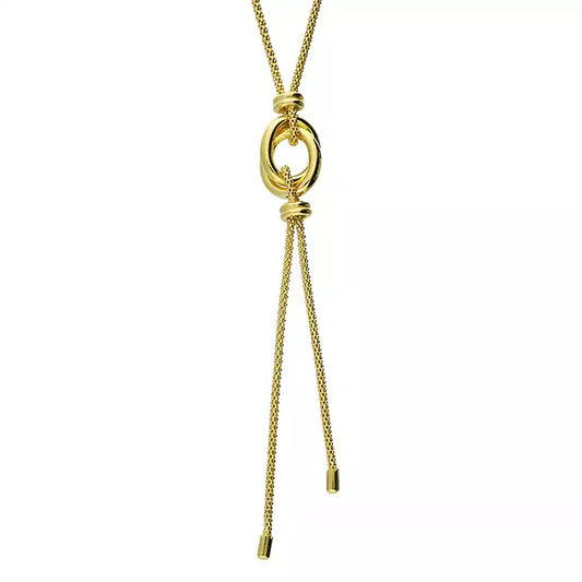 Entwined Knot Necklace with Tassel