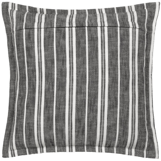 Hebble Striped Cushion-Black