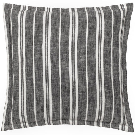 Hebble Striped Cushion-Black