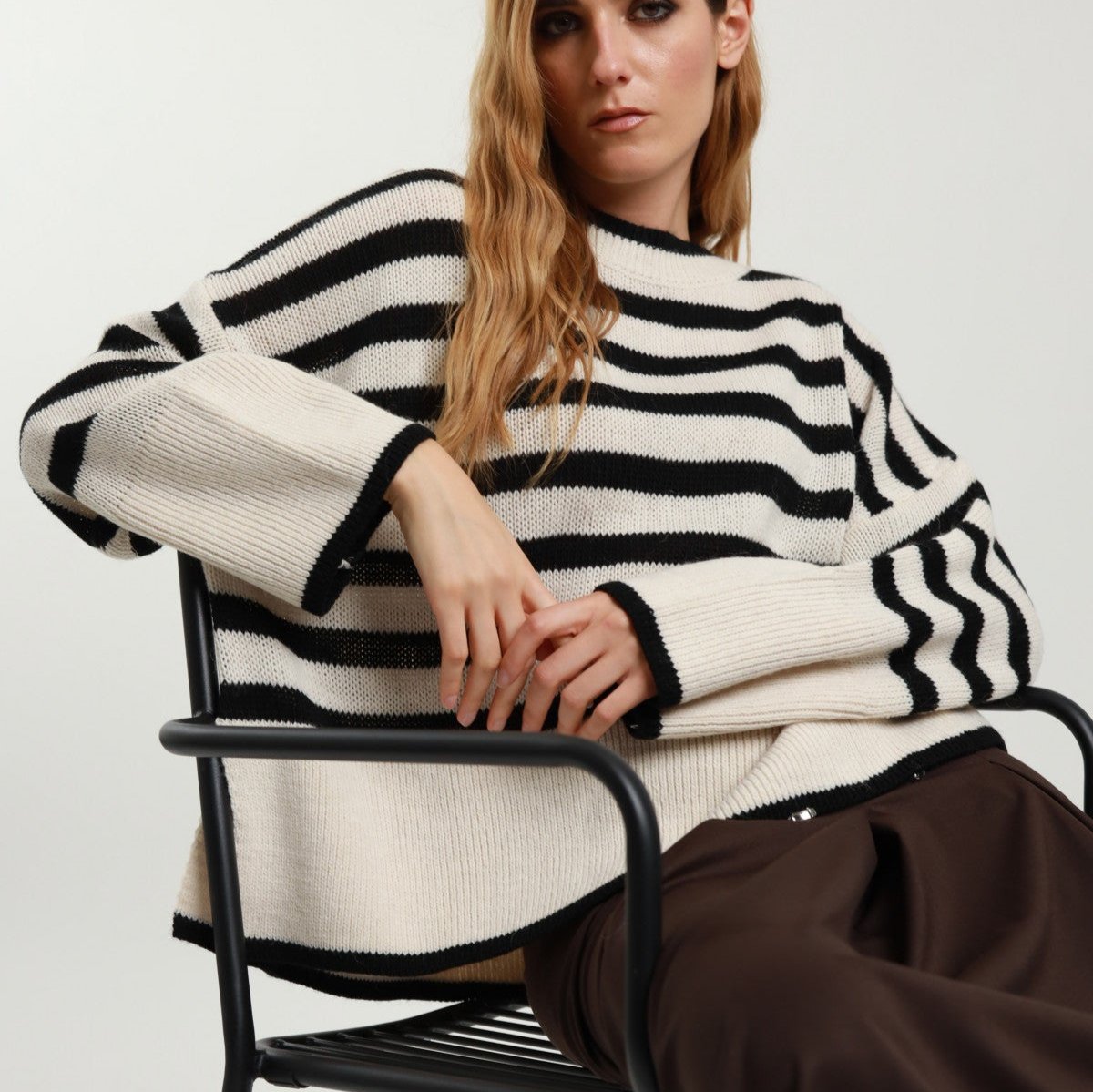 Oversized Striped Sweater