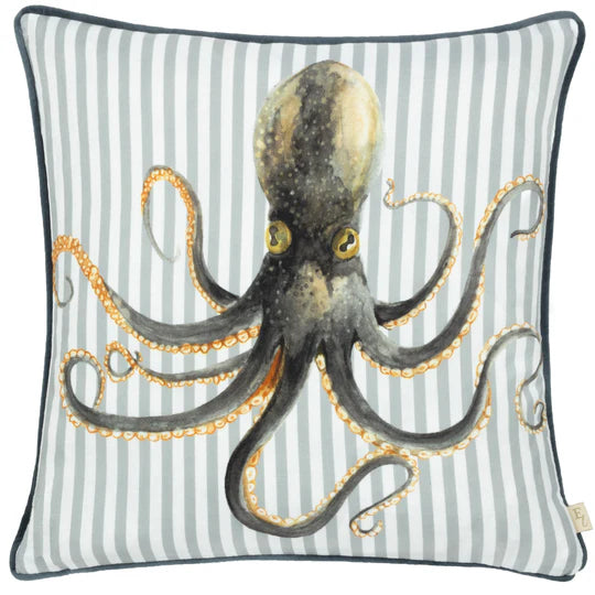 Salcombe Octopus Piped Cushion