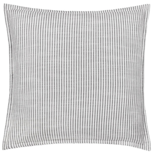 Truro Stripe Reversible Cushion-Grey
