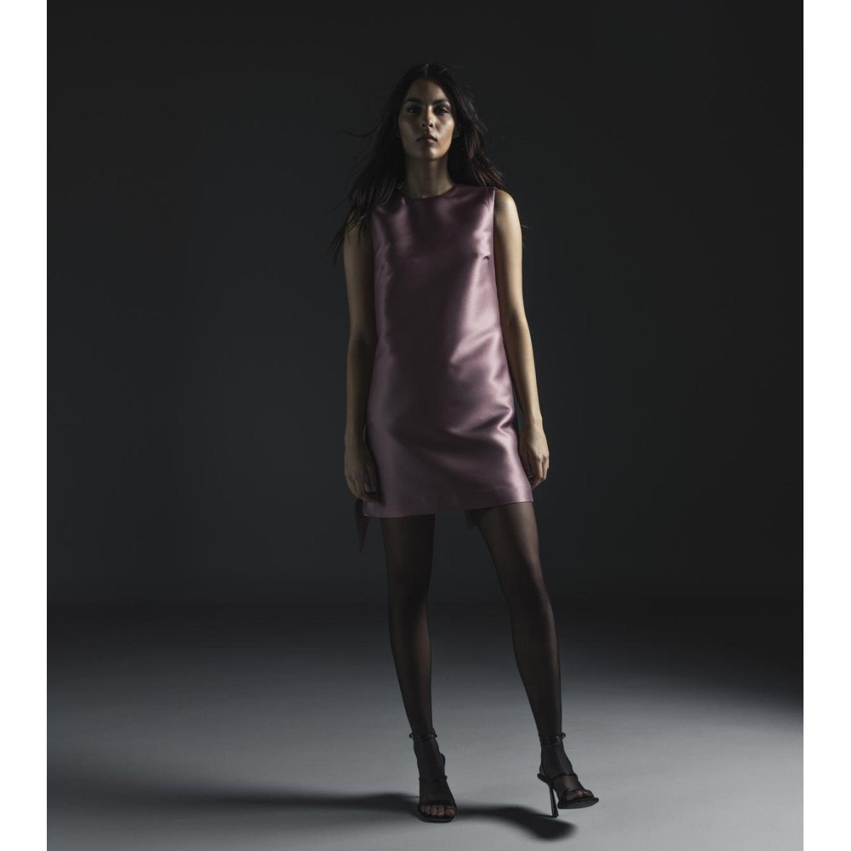 Mikado Dress Rosa – Elegant Satin Finish Dress