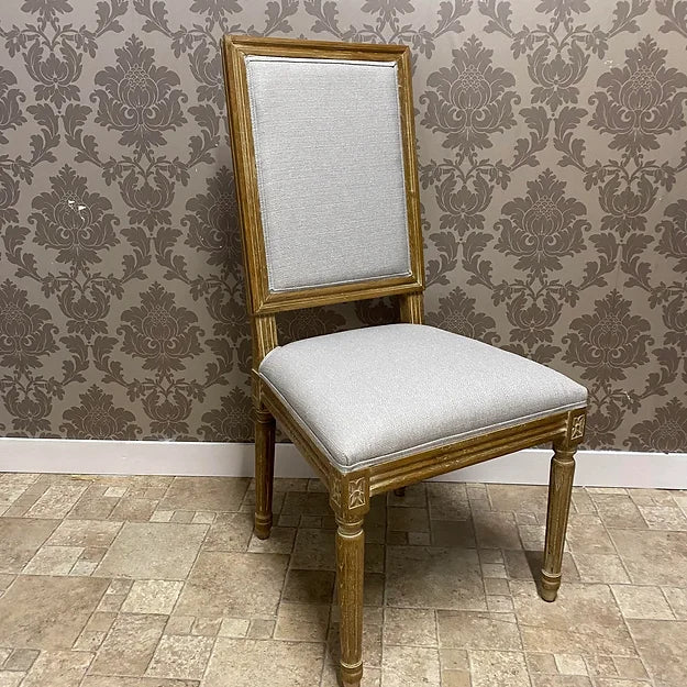 Linen Fabric Beige Louis Chair 96 cm