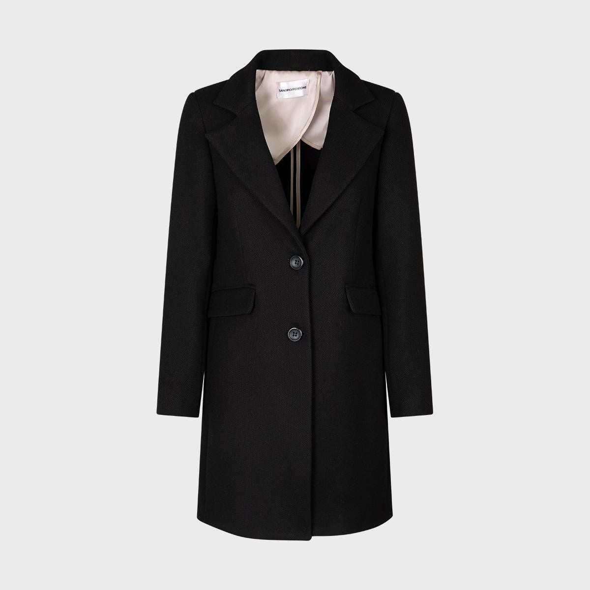 Triple Crepe Coat/Black