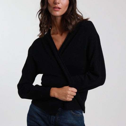 Edge to Edge Cardigan-One Size-Black