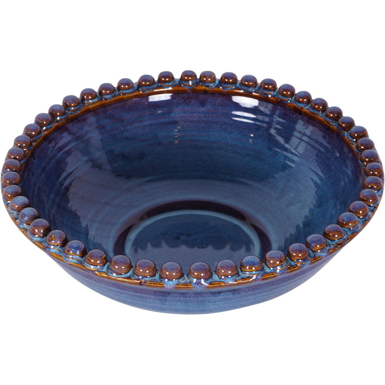 Reactive Glaze Ceramic Bowl Blue