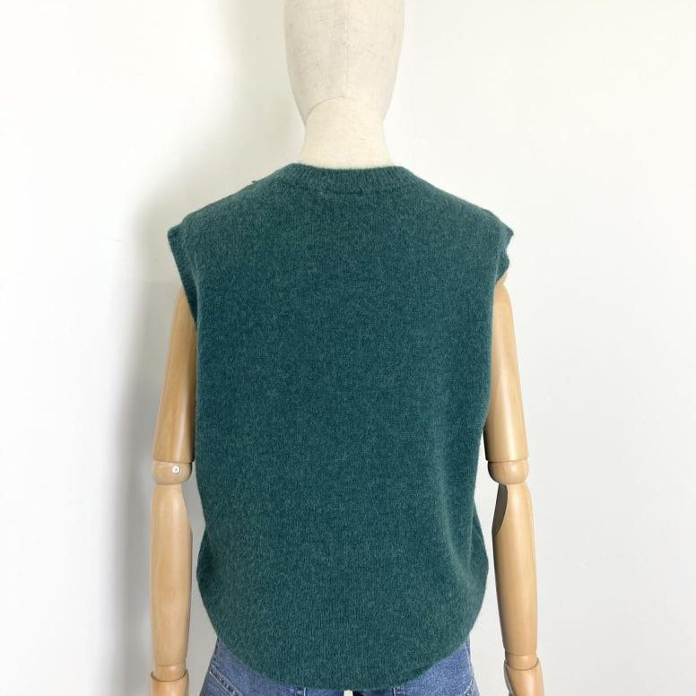 Alpine Green Vest with Alpaca