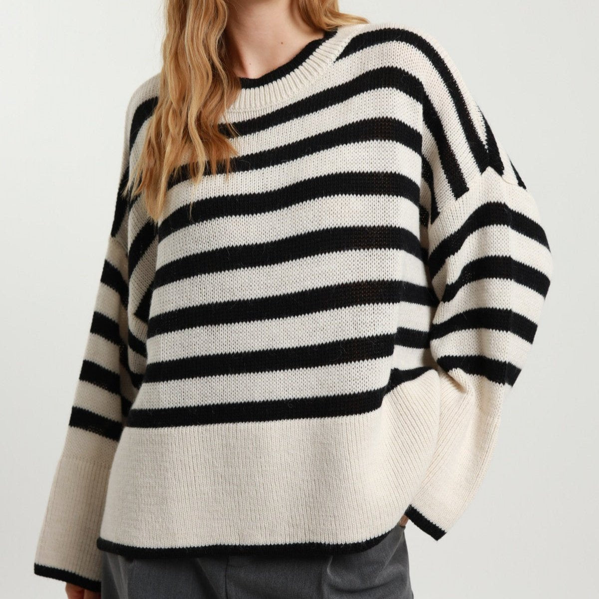 Oversized Striped Sweater