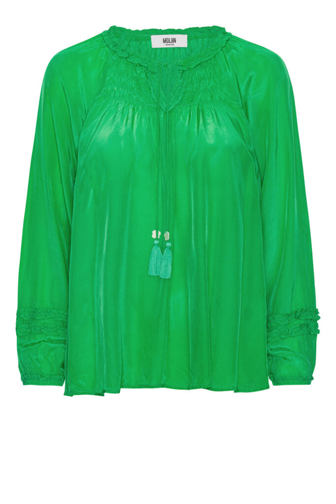 Venus Classic Green Shirt- Moliin for sale - Woodcock and Cavendish