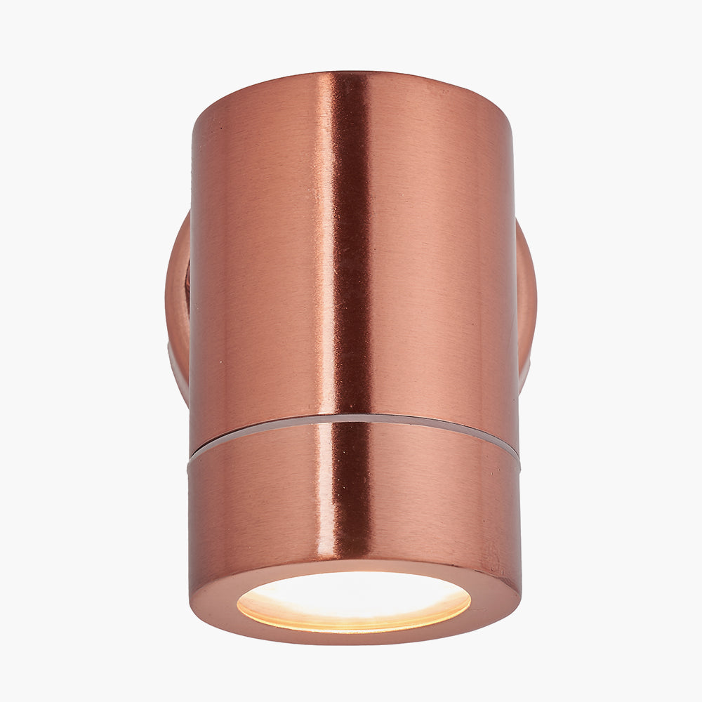 Lantana Copper Metal Fixed Spot Wall Light for sale - Woodcock and Cavendish