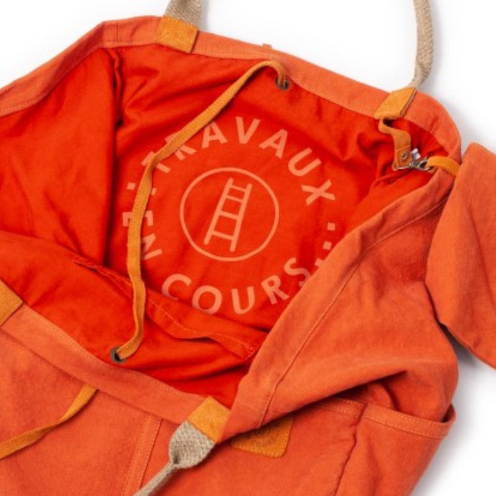 Large Tote in Chili Orange for sale - Woodcock and Cavendish