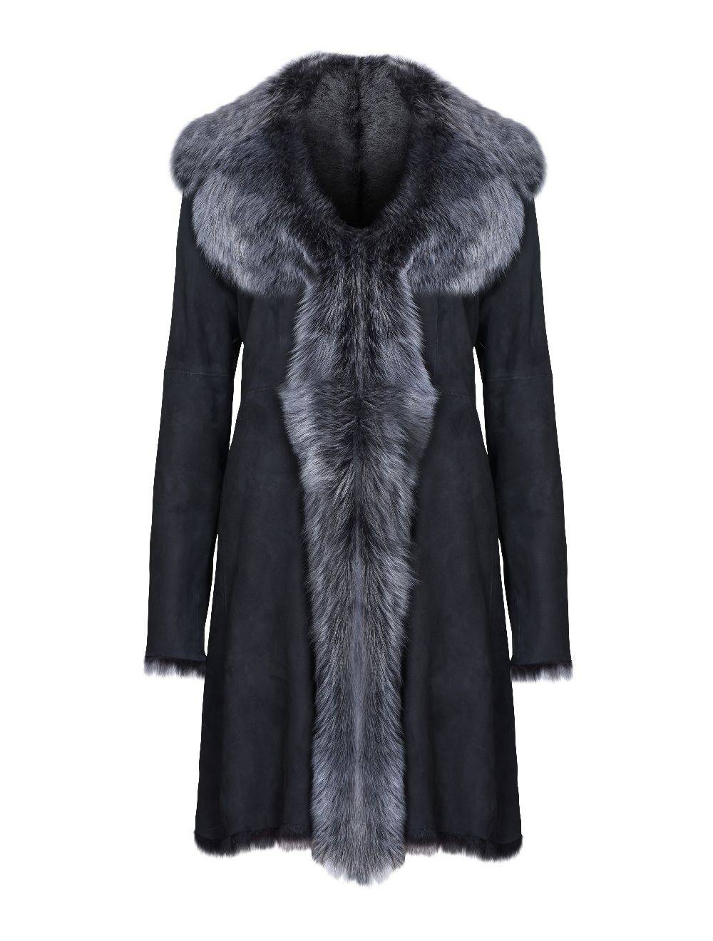 Long black 2025 coat womens sale